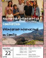 Hitzaldia: Nazioarteko boluntariotza familiartean - Charla: Voluntariado internacional en familia