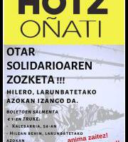 Hotz Oñati - Hilero Zozketa Solidarioa