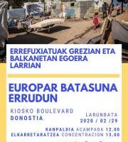 Mobilizazioa - Errefuxiatuak Grezian eta Balkanetan egoera larrian