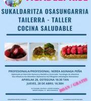 Sukaldaritza osasungarria tailerra - Taller de cocina saludable