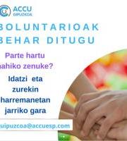 Accu Gipuzkoa - Pertsona boluntarioak behar ditugu