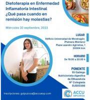Hitzaldia: Dietoterapia en Enfermedad Inflamatoria Intestinal
