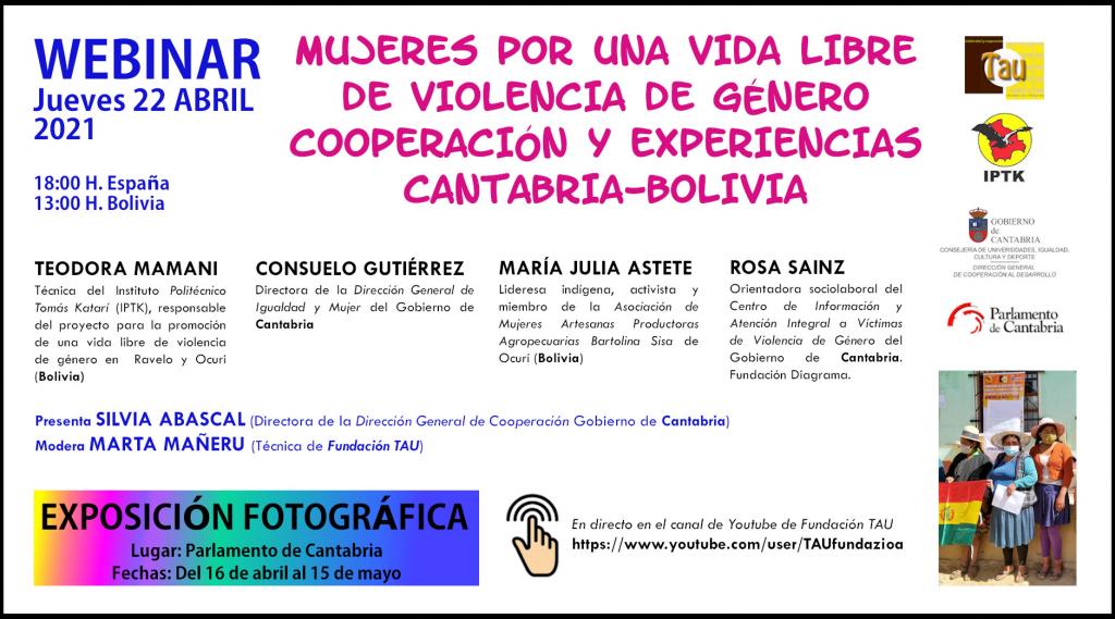 Webinar 22 Abril Bolivia-Cantabria