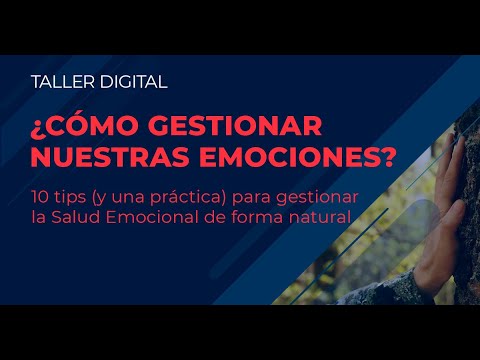 Taller digital: ¿Cómo gestionar nuestras emociones?